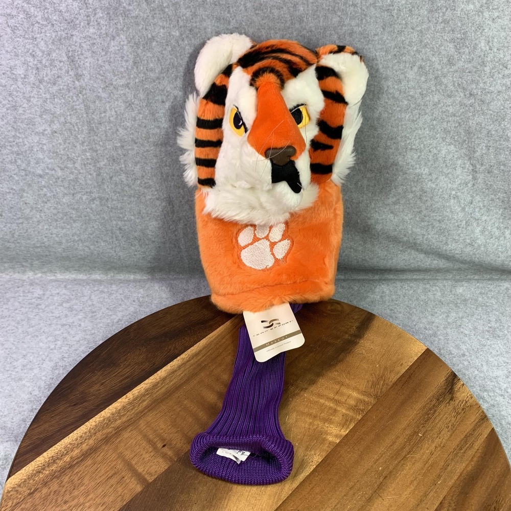 Clemson Tigers Golf Headcover Mascot Driver NCAA Football Orange Purple